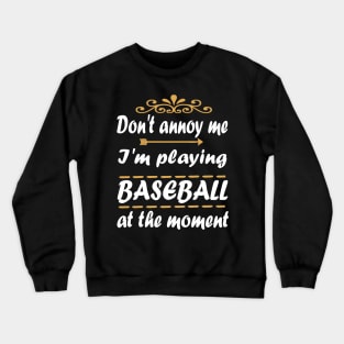 Baseball Baseman Bat Pitcher Crewneck Sweatshirt
